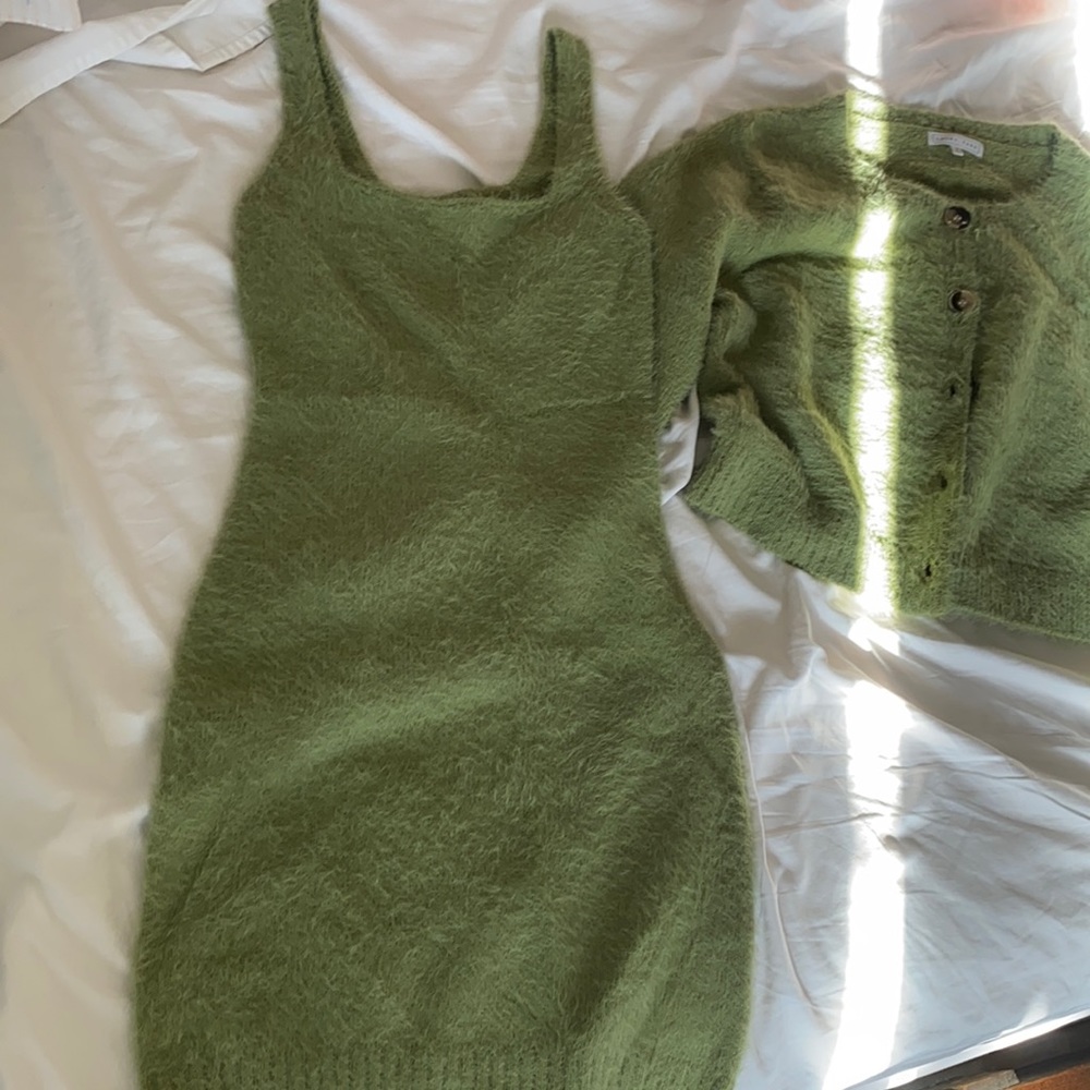 Dress and Cardigan